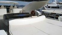CASPIAN KING -  Sunpad on Flybridge